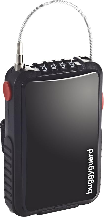 Amazon Buggygear バギーギア ベビーカー盗難防止ロック Buggy Cable Lock バギーケーブルロック By Buggyguard By バギーガード Black ブラック ベビーカーパーツ アダプター ベビー マタニティ 通販