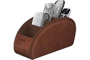 Remote Control Holder with 5 Compartments, KENOBEE Anti-slip Desktop Caddy Storage Organizer for Remote Controllers, Office S