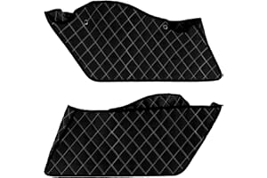 HCmotorku Motorcycle Drop-in Saddlebag Liners Non-Stretched Non-Tapered Fits for Harley Facotry Saddlebag Bottoms Touring Road King Road Glide Street Glide Electra Glide 2014-2023 White Stitching