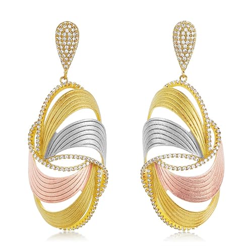 Brass Enchanted Aug 2018 Stud Earrings For Women (Fgh0046, Multicolor)