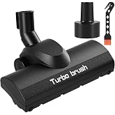 Kodahome Turbo Brush Head Shop Vac Accessory 1.25" with 2.5" Hose Adapter, 1-1/4" 2-1/2" Shopvac Attachment for Wet Dry Vacuums, Ideal for Pet Hair Removal on Carpets Area Rugs Hardfloors