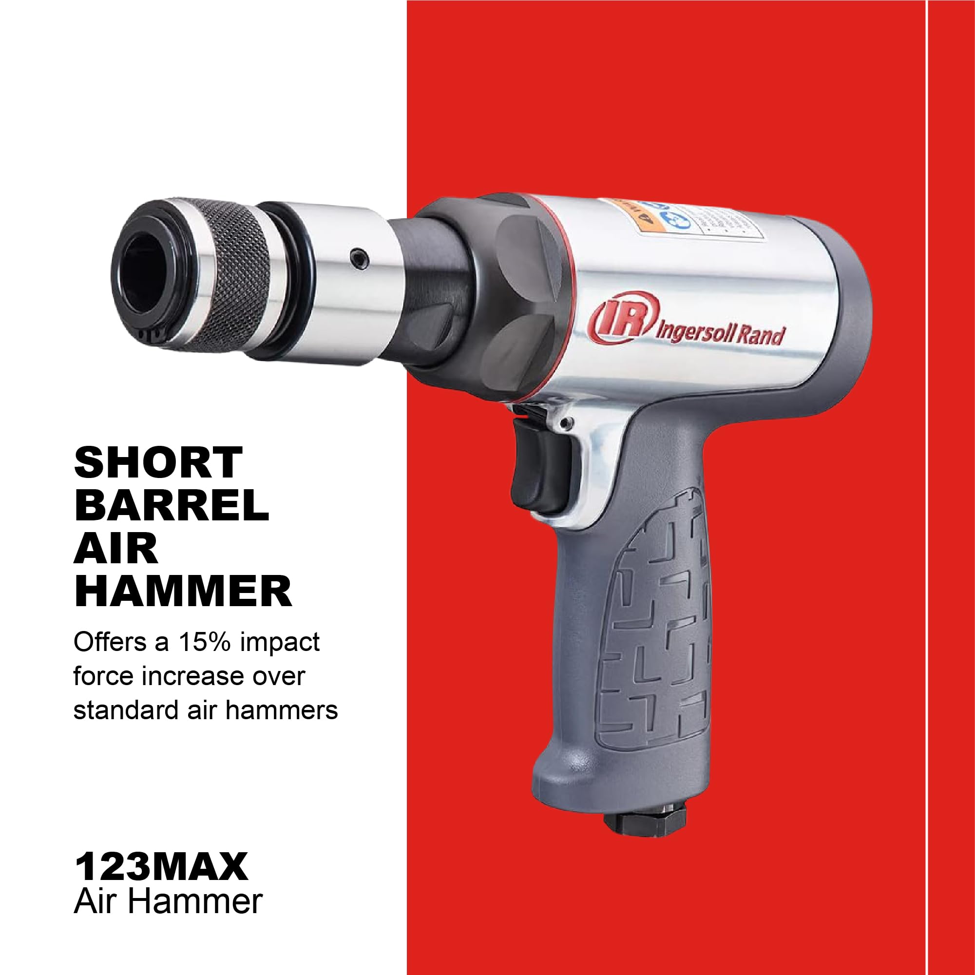 Ingersoll Rand 123MAX Vibration Reduced Air Hammer, 3,530 BPM, 2-5/8