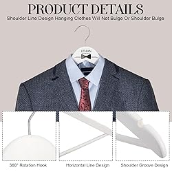 Beeveer 10 Pack Groomsman Personalized Hangers with