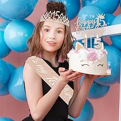 15th Birthday Decorations for Girls, Including