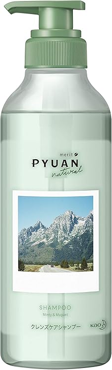 Amazon Pyuan ピュアン メリットピュアン ナチュラル Natural ミンティー ミュゲの香り シャンプー ポンプ 425ml シリコーンフリー処方 パール剤フリー 着色料フリー 高橋 ヨーコ コラボ Pyuan ピュアン ビューティー 通販