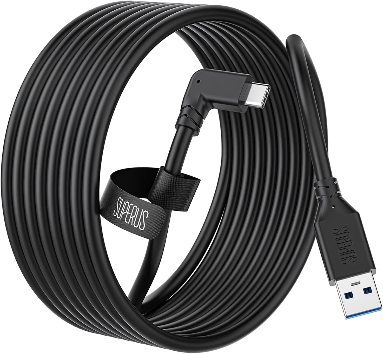 SUPERUS Link Cable 16 FT Compatible with Oculus/Meta Quest 3/2/1 - USB 3.0 to USB C Charger Cable, High Speed Data Transfer & Charging Cord, Accessories for VR Headset Gaming PC/Steam VR