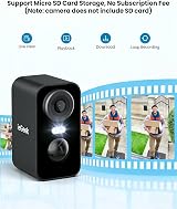 ieGeek 2K Solar Wireless Security Camera Outdoor with Color Night Vision view 2