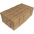 Brown Kraft Cotton Filled Jewelry/Gift/Packaging Boxes ~ 100 Per Pack