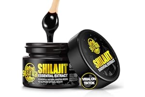 Boysea's Pure Himalayan Shilajit Resin - Gold Grade 100% Shilajit for Men & Women with 85+ Trace Minerals & Fulvic Acid for Focus & Energy, Immunity, 50 Grams