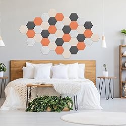 JBER Hexagon Acoustic Panels Beveled Edge Sound