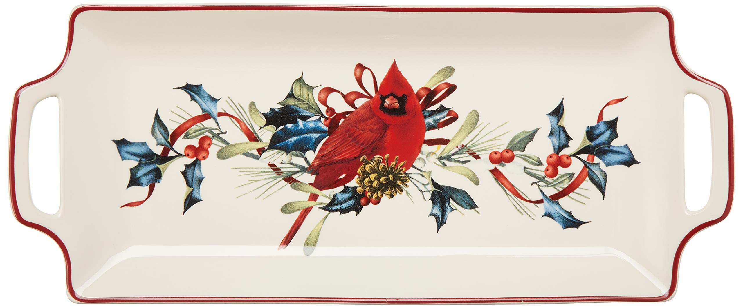 Lenox 880134 Winter Greetings Hors D'Oeuvre Tray, Porcelain, Multicolor