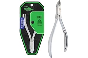 NGHIA Cuticle Nipper - D-06 JAW 16 | Stainless Steel | Durable and Sharp | Ergonomic Design | Grey Plated | Ideal for Salons and Home Use