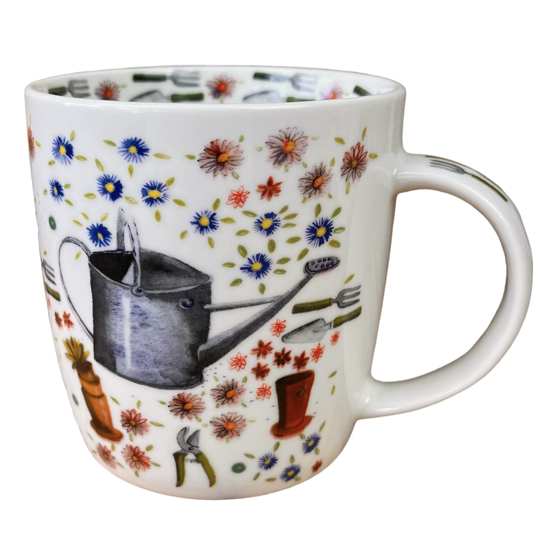 ALEX CLARK Watering Can Mug - Gardening - Original Artwork - Cup For Animal Gardeners - Gift Ideas - Perfect for Coffee & Tea - Vegan Friendly - Designed In The UK...