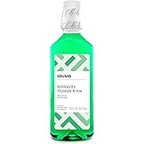 Amazon Brand - Solimo Anticavity Fluoride Rinse, Alcohol Free, Mint, 18 Fluid Ounces, Pack of 1