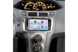 4+64G 7" Car Radio for Toyota Yaris 2007 2008-2011 Double Din Car Stereo with Wireless CarPlay and Android Auto Touch Screen 