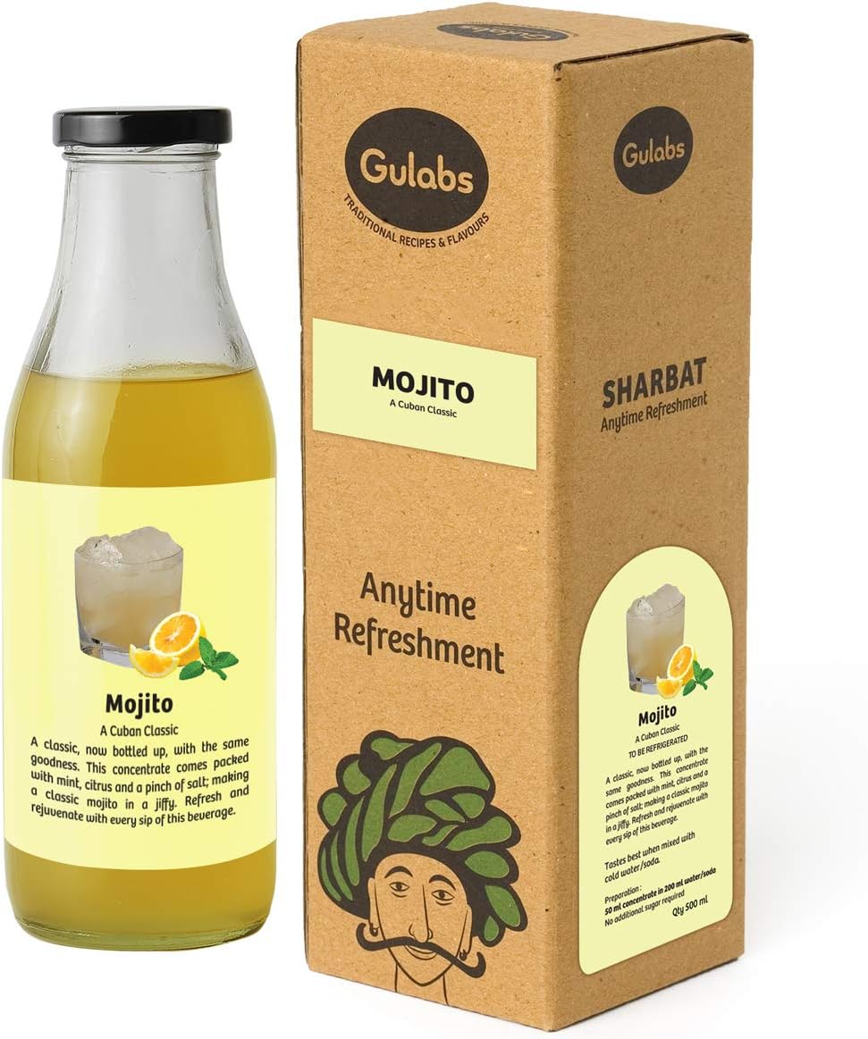 Gulabs Mojito Sharbat Syrups for Drink (Mojito Syrups) - 500 ml (Pack of 2)