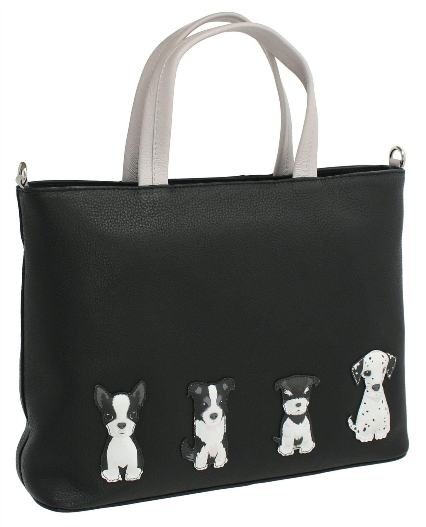 Mala Leather Best Friends Collection Leather Grab Bag 7217_65 Black