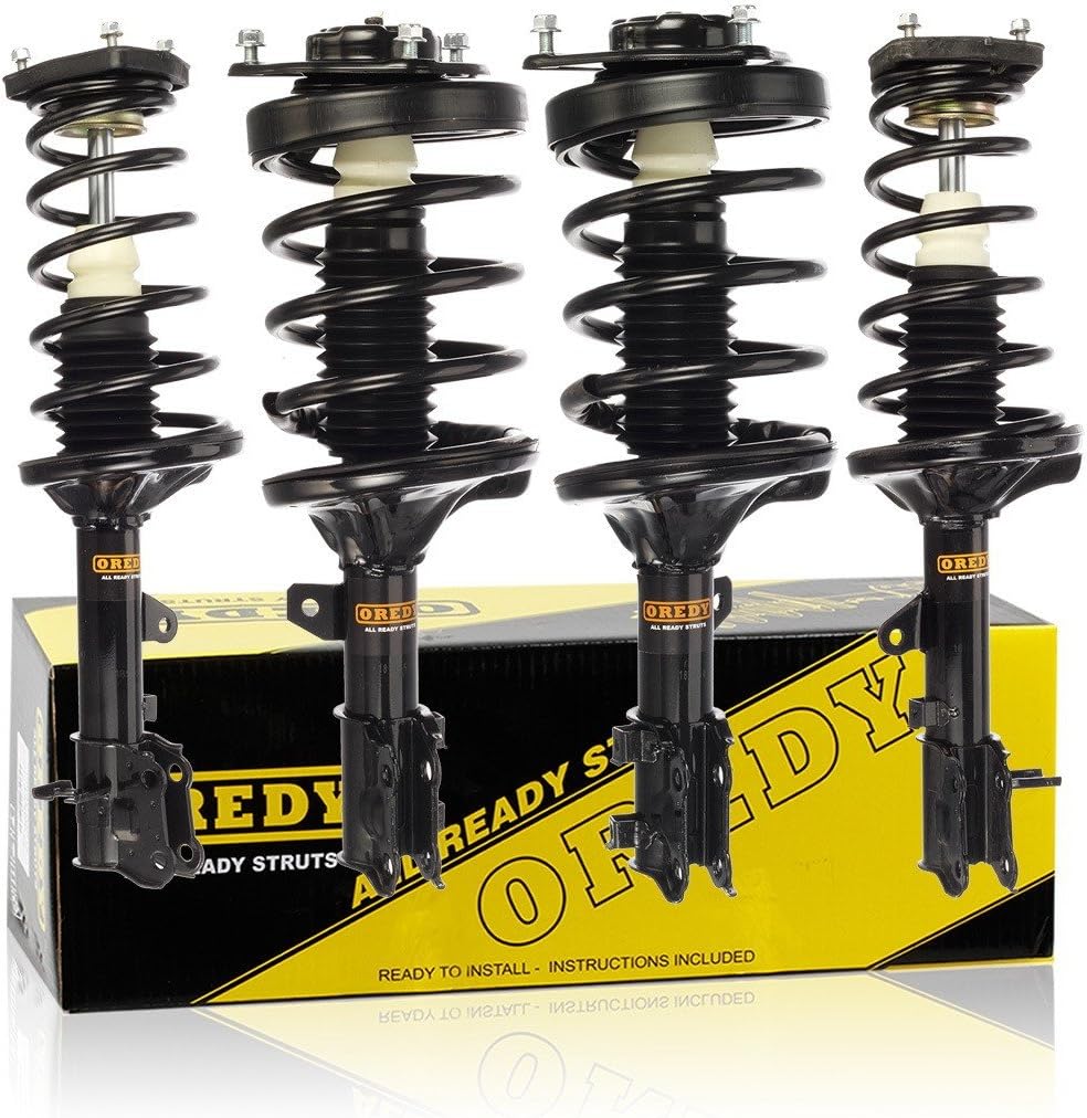 Amazon Com Oredy Struts Full Set 4pcs Complete Struts Assembly Front Rear Shocks Struts Coil Springs Struts Kit 11112 11111 15081 15082 Compatible With Tiburon 03 08 Excludes Gt Limited Sport Suspension Automotive