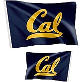 Desert Cactus University of California Berkeley Flag Double Sided Golden Bears Cal UC Banners 100% Polyester Indoor Outdoor 3x5 feet Flags (Double Sided - Flag 2)
