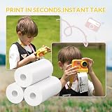 mafiti 10 Rolls Kids Instant Camera Print Paper 2.2 inch 56mm x 25mm view 5