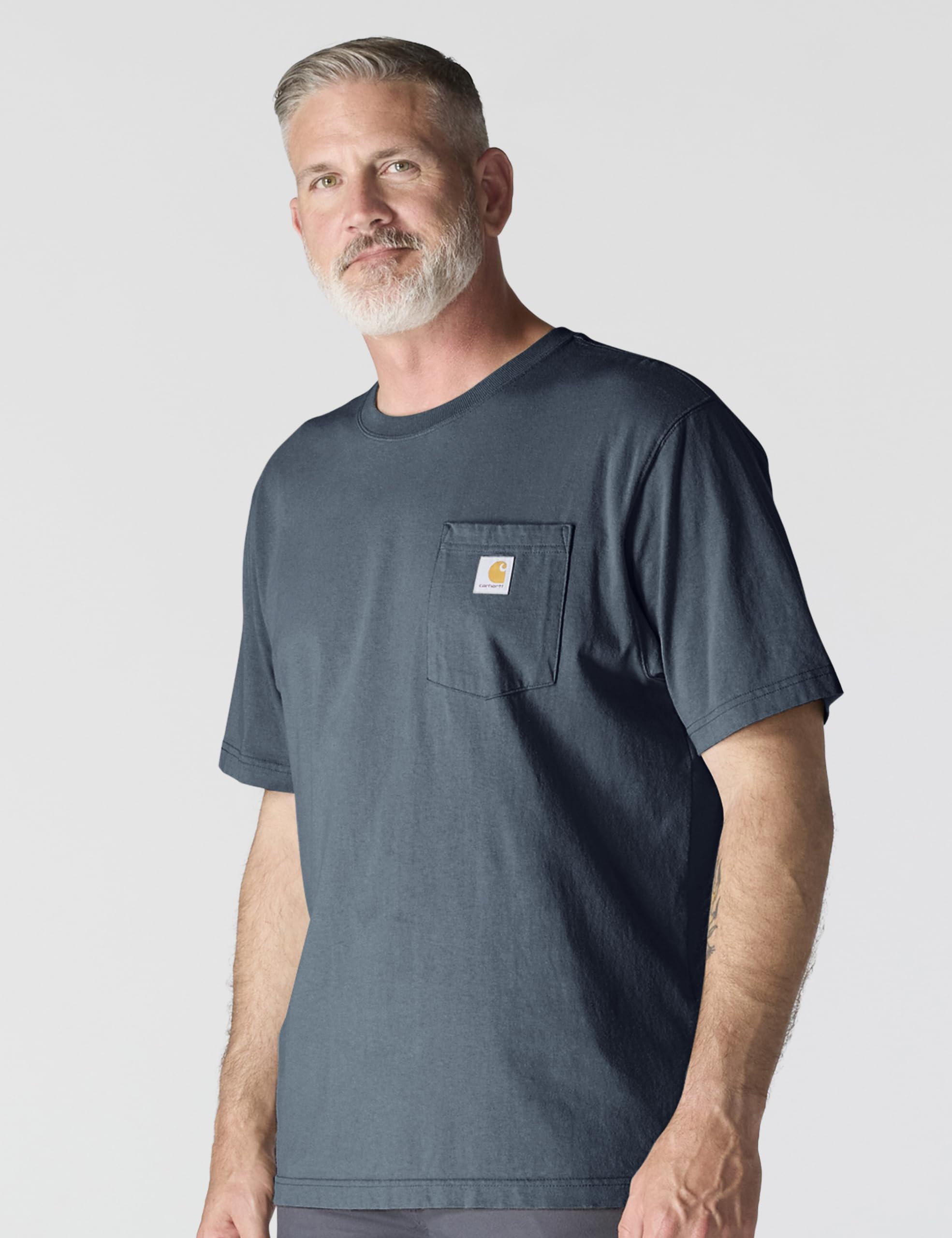 Carhartt Mens Loose Fit Heavyweight Short-Sleeve Pocket T-Shirt