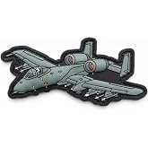 Patch Force Air Force A-10 Warthog USAF 3D PVC Rubber Patch - 3.25 x 1.5 inch Hook Fastener P2109