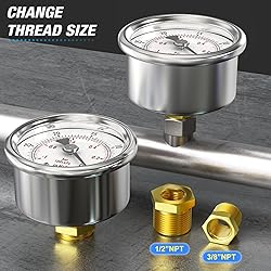 MEANLIN MEASURE 0~160Psi Dry Pressure Gauge