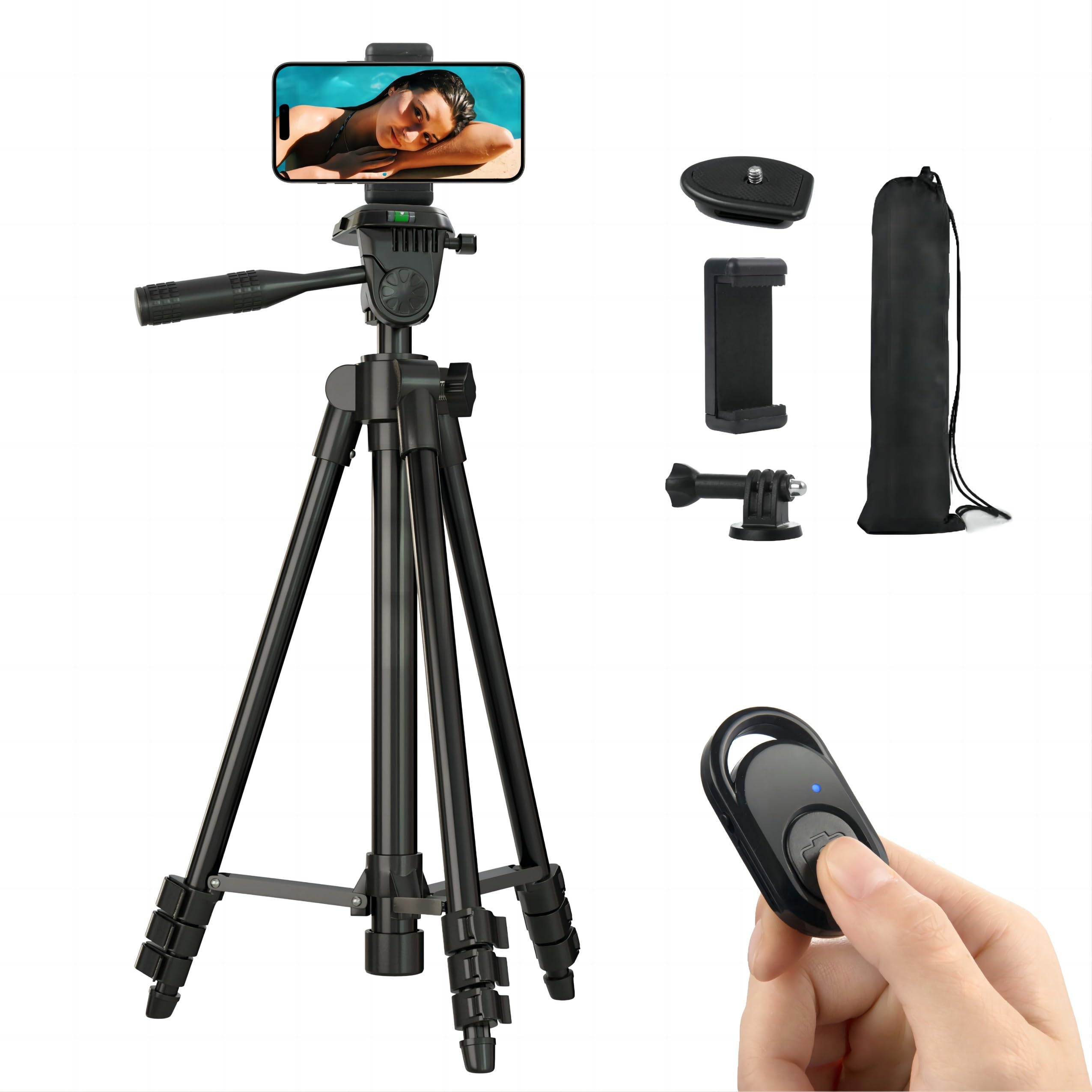 Polarduck Tripod for iPhone: 42-Inch 106cm Lightweight Phone