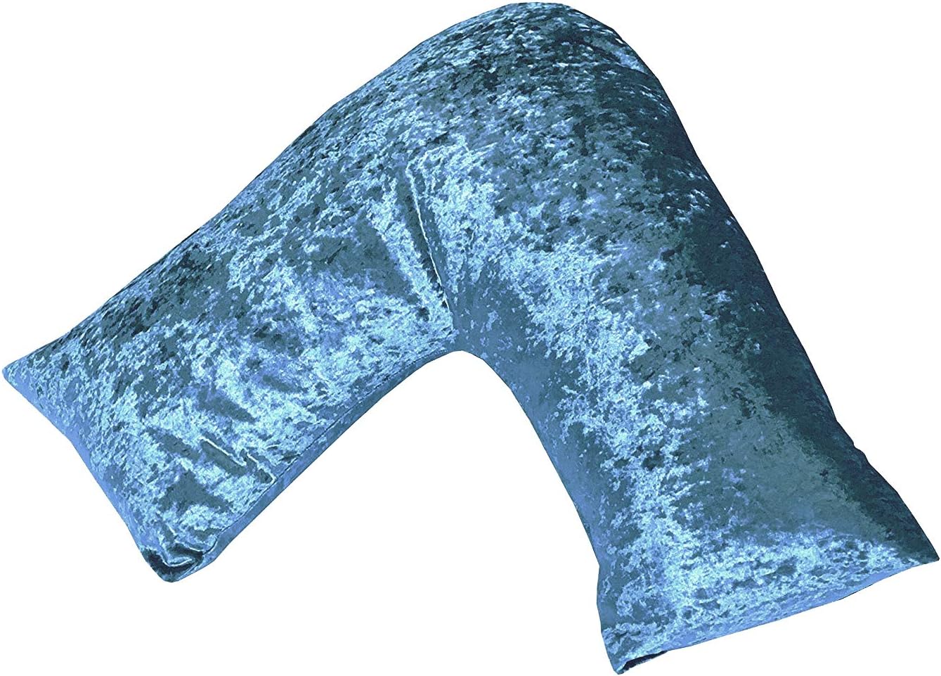 Original Sleep CompanyCrushed Marble Velvet V Shaped Pillowcase (Aqua)