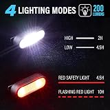 Yaklim Running Light 2 Pack Clip On USB Rechargeable LED Flashlight view 5