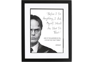 Homazing The Office Gifts - Dwight Schrute Poster with Frame 8x10 - Funny Wall Art for Office, Apartment, Funy Decor for Men Women Colleagues Coworkers The Office Fans