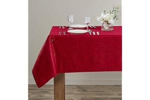 Home Beyond & HB design - 60 x 104 Inch Jacquard Rectangular Tablecloth, Waterproof Spillproof Wrinkle Resistant Polyester Ta