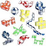 Ganowo Fidget Snake Cube Mini Twist Puzzle(12PACK) -Party Favors , Goody Bag Filler,Carnival Prizes,Classroom Rewards ,School