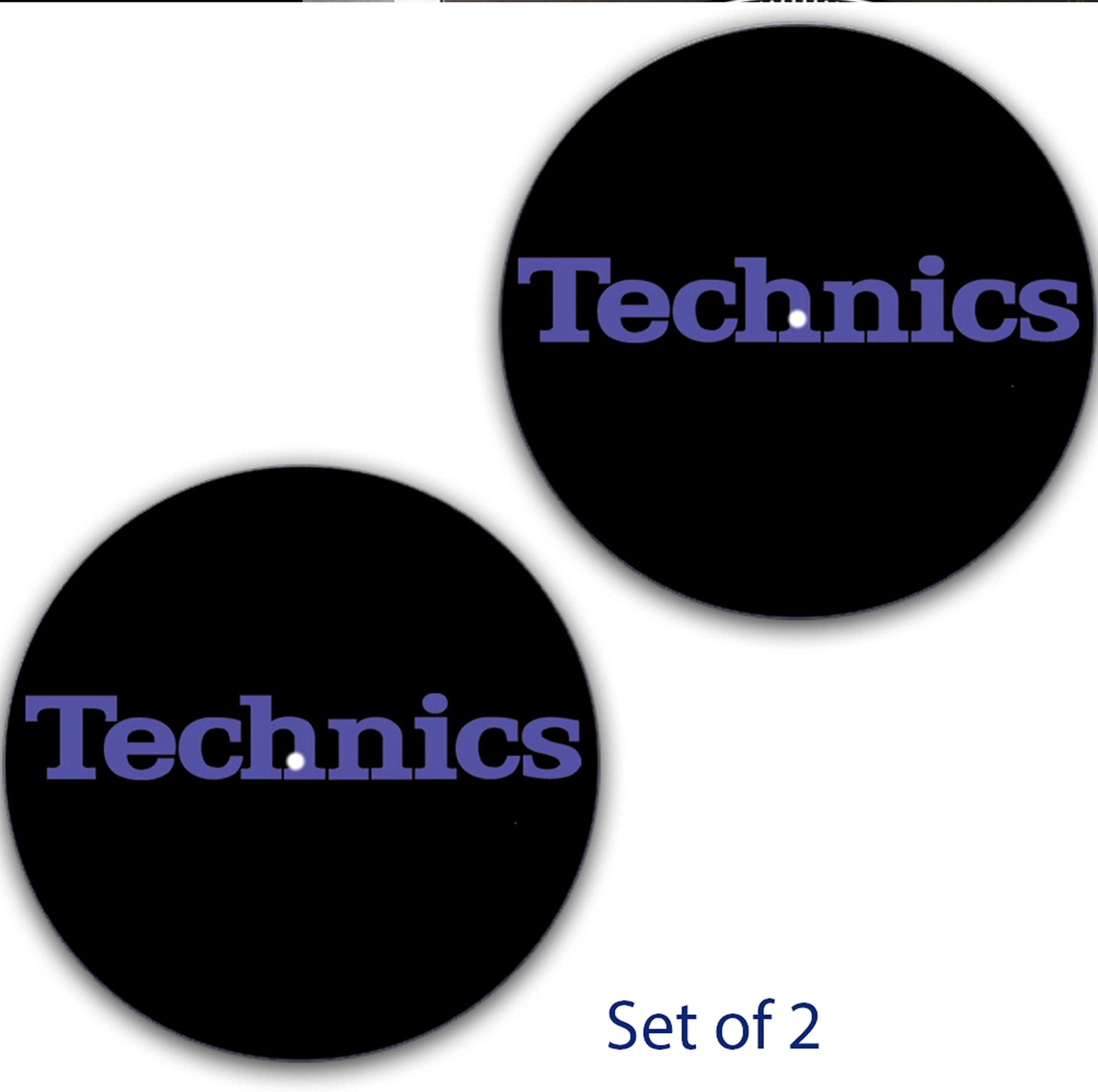 Set of Two Technics Purple Slipmat 12 inch LP Scratch Pad Slip Mat Audiophile Vinyl Lovers