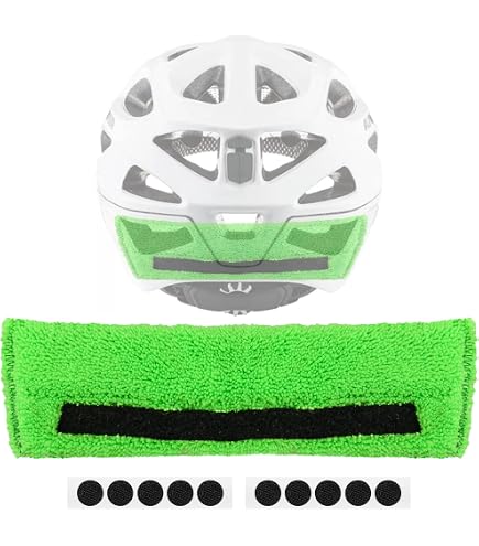 Bicycle Helmet Sweat Liner - Skateboard Helmet Sweat Liner - 3 Pack - NoSweat - Made in USA - Patented Sweat Perspiration Technology, Adult Helmets