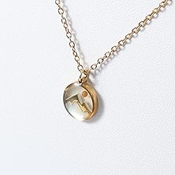 Mikovivi Faith Necklace for Women, Gold Mountain