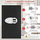 Mejasg 85L Extra Large Fireproof Safe, LCD Keypad & Removable Shelves view 7