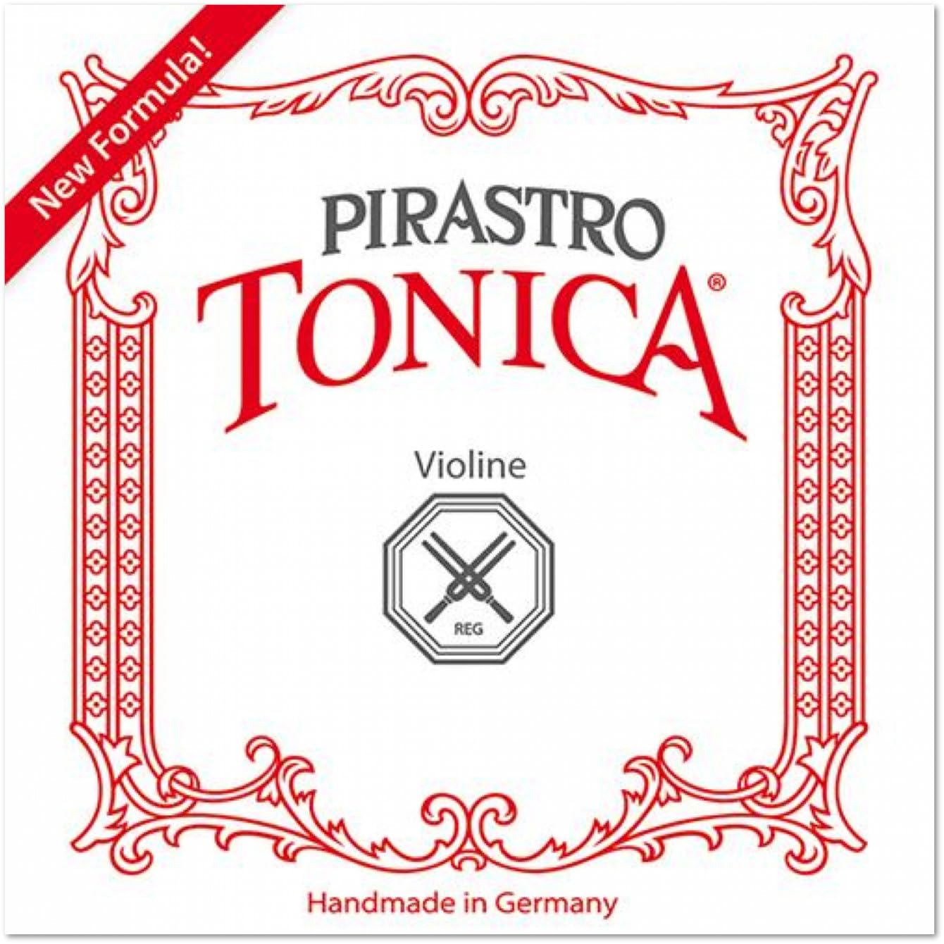 Pirastro Tonica Violin String Set, 1/4 - 1/8 Size, Medium Gauge with Ball End E, Premium Strings Made With Fine Flexible Synthetic Core, Replacement Accessory for Professional and Student Violin Players