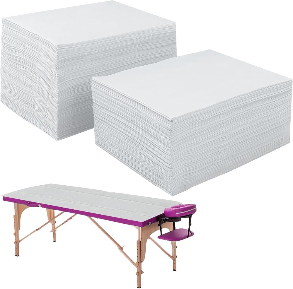 LYCN 80Pcs Disposable Massage Sheets Waterproof Non-Woven Fabric 80x190cm