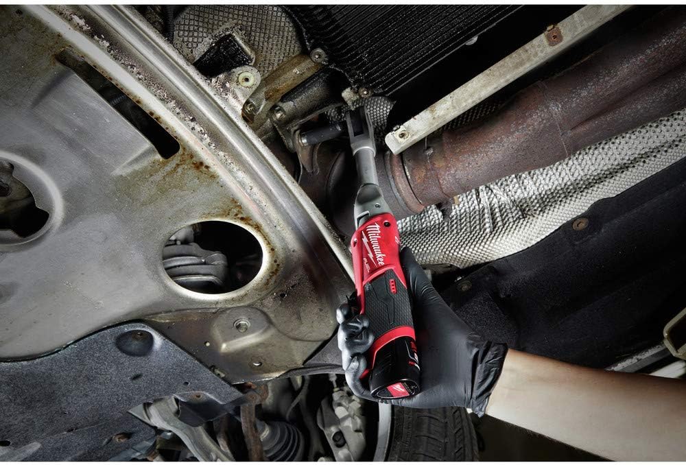 Milwaukee 2560-21 M12 FUEL Cordless Lithium-Ion 3/8 in. 2.0 Ah Extended Reach Ratchet Kit: Home Improvement
