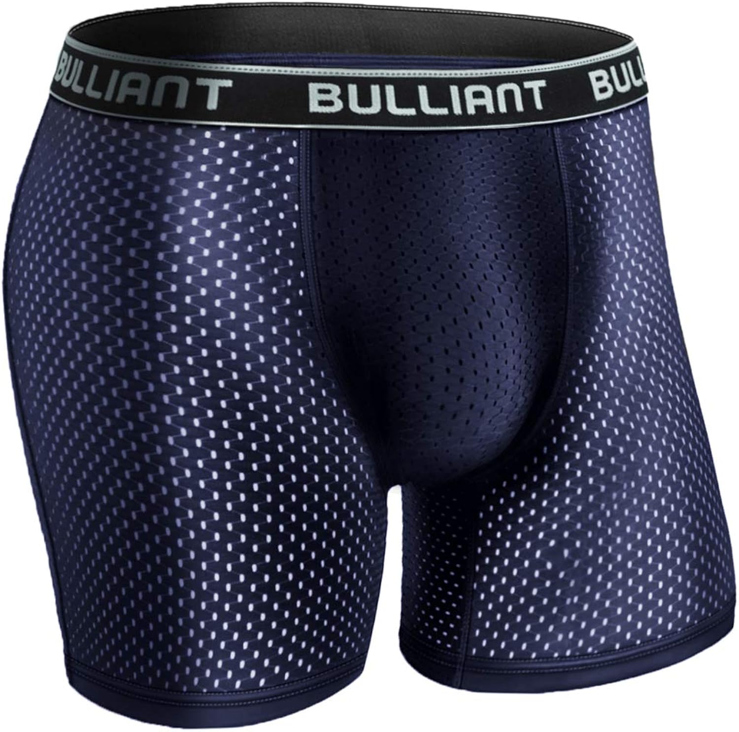 BULLIANT Mens Boxer Briefs 3Pack, Mesh Breathable Pouch Underwear Cool Comfort No Fly for Men at  Men’s Clothing store