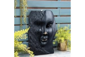 SAC SMARTEN ARTS Angel Water Fountains Outdoor/Indoor Garden Faux Stone Zen Water Features in Antique Brass Color for Courtyard, Patio, Lawn, Lobby, Corridor in 20" Height