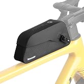 Rhinowalk Bike Top Tube Bag, Waterproof IPX4 Bicycle Frame Triangle Bag with Magnetic Closure, Slim Front Storage Pouch for Road Bike, MTB &amp; Bikepacking