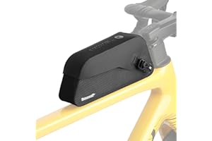 Rhinowalk Bike Top Tube Bag Waterproof IPX4 Magnetic Closure Frame Pouch for Road & MTB Slim Fit (Size 1.0L)