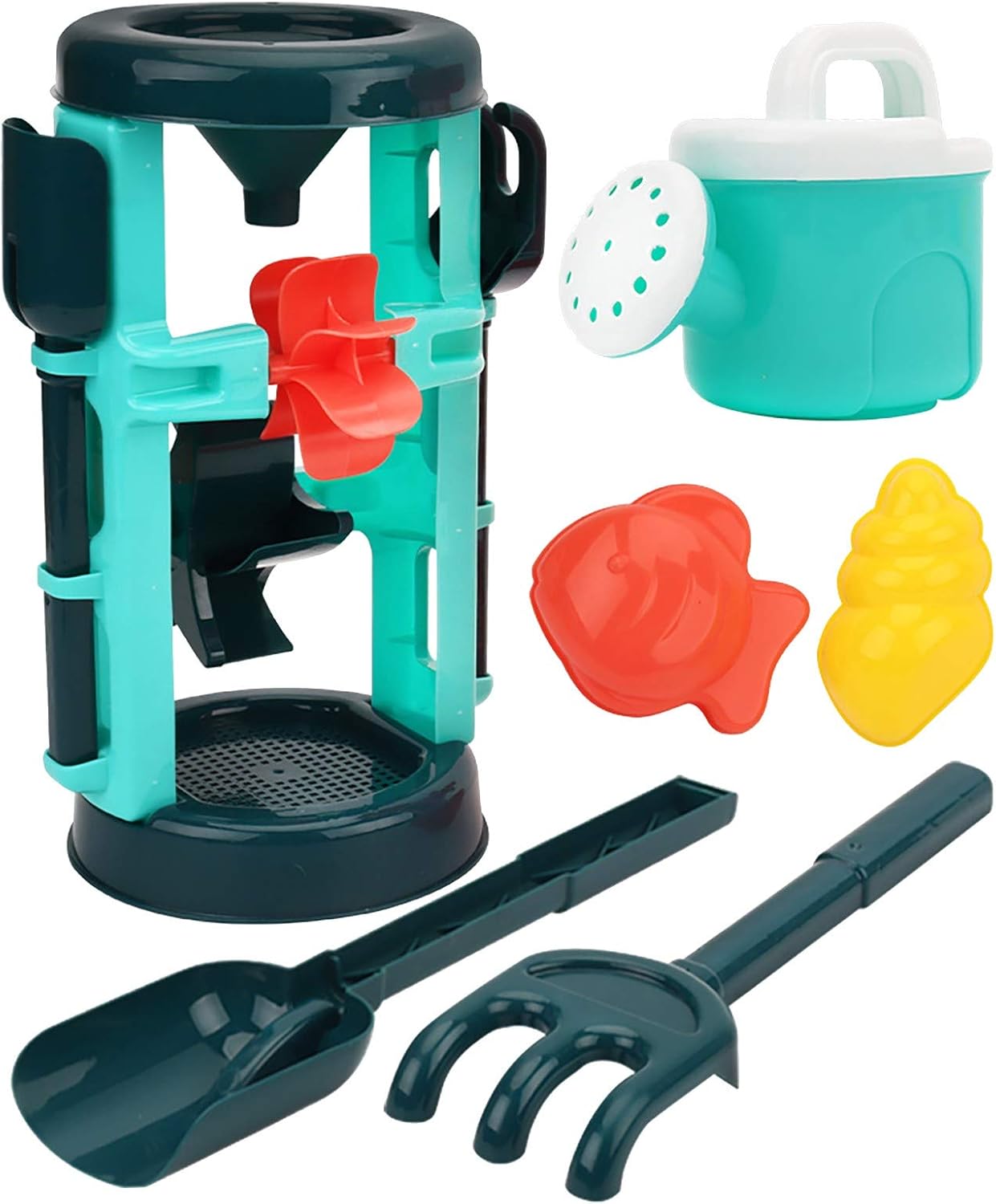 MARTYUP Large and Thick Beach Toy Sandglass Set, Baby Dredging Tool Set