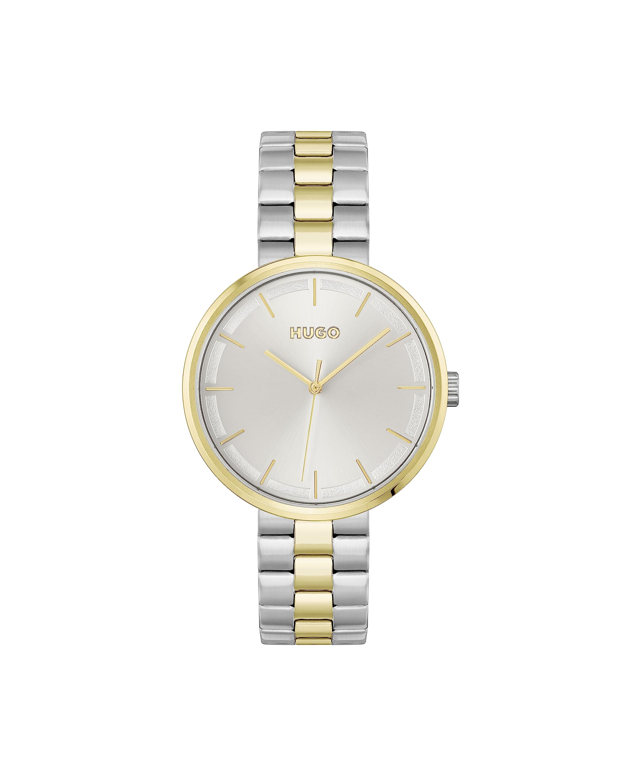 HUGO Analogue Quartz Watch for Women with Two-Tone Stainless Steel Bracelet - 1540101