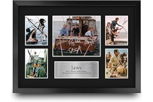 HWC Trading Jaws 16 x 12 inch (A3) Printed Gifts Signed Autograph Presentation Display Montage for Movie Memorabilia Fans - 1