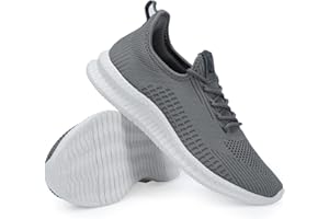 LCGJR Men's Running Shoes Ultra Lightweight Breathable Comfortable Walking Shoes Casual Fashion Sneakers Mesh Workout Shoes