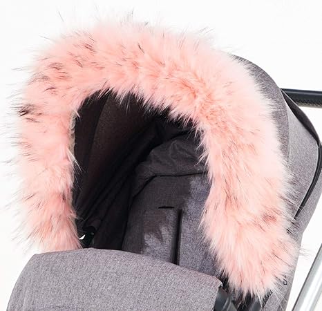 egg pram with fur hood