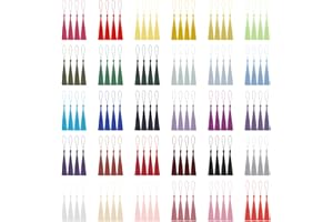 Tassels, Axlksia 120 Pcs Bookmark Tassels, Silky Handmade Soft Mini Tassles with Loops for Crafts, Bookmarks, and Jewelry Making (30 Colors, 4 Pcs of Each)